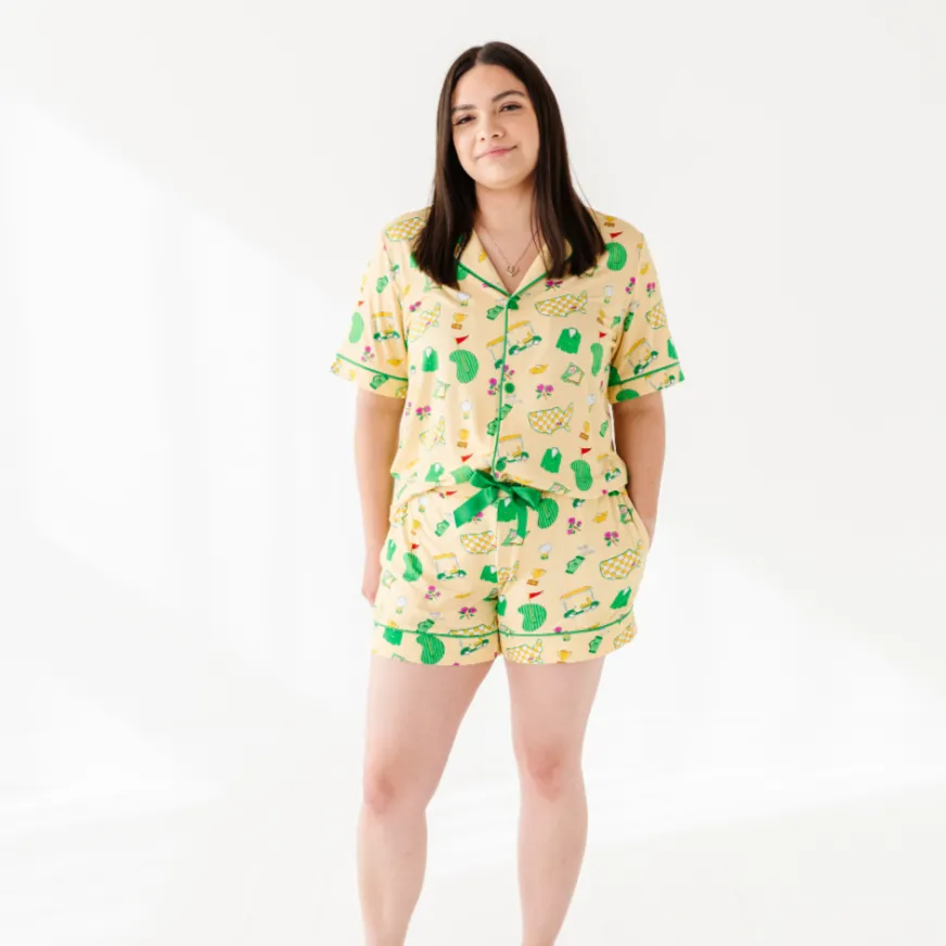 2025 Masters- Dreaming of a Green Jacket Mama Short Lounge Set