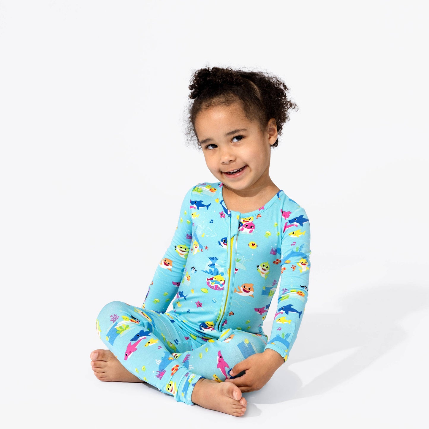 Baby Shark Bamboo Convertible Footie: 18-24 Months
