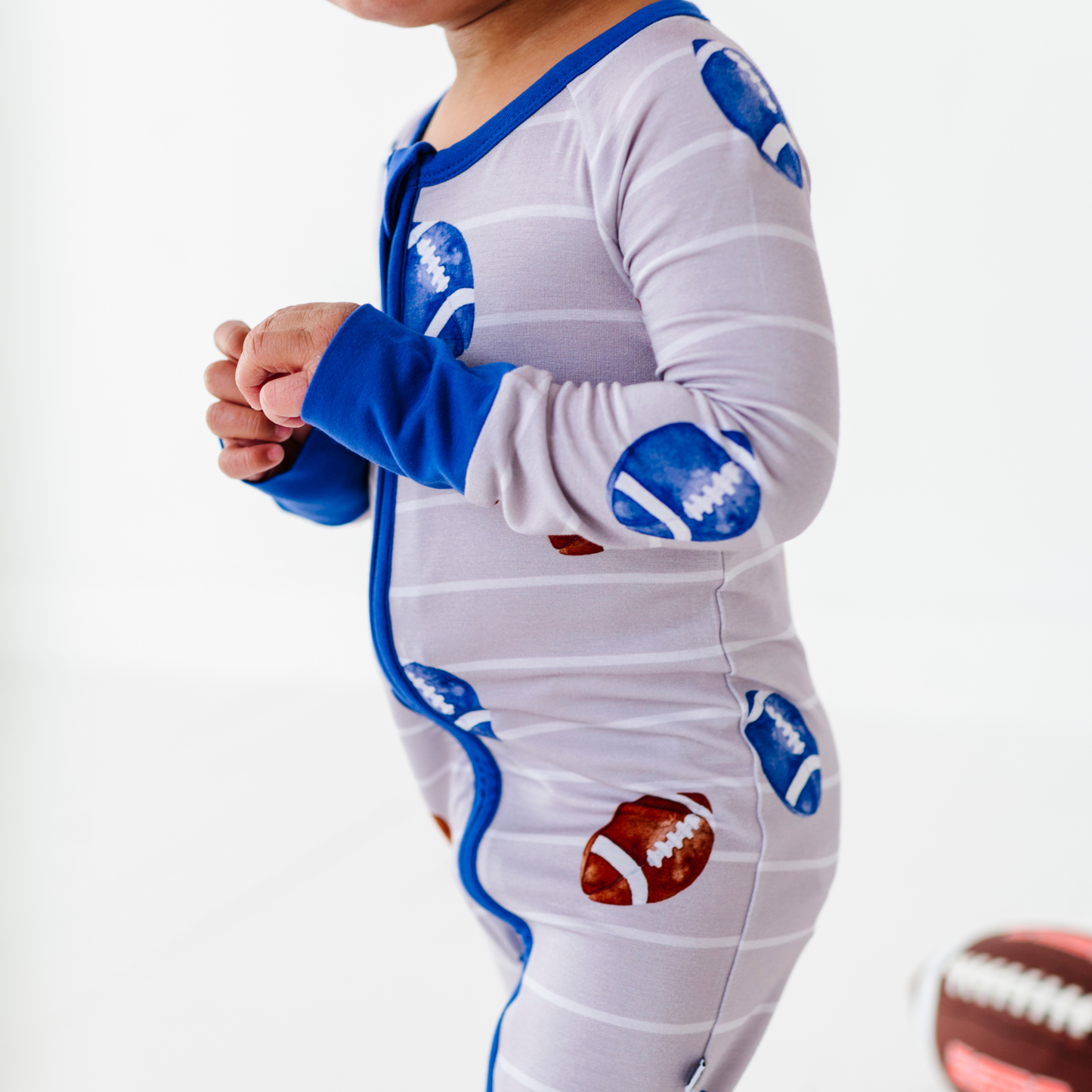 Gridiron Grind Convertible Footies: 3-6 Months