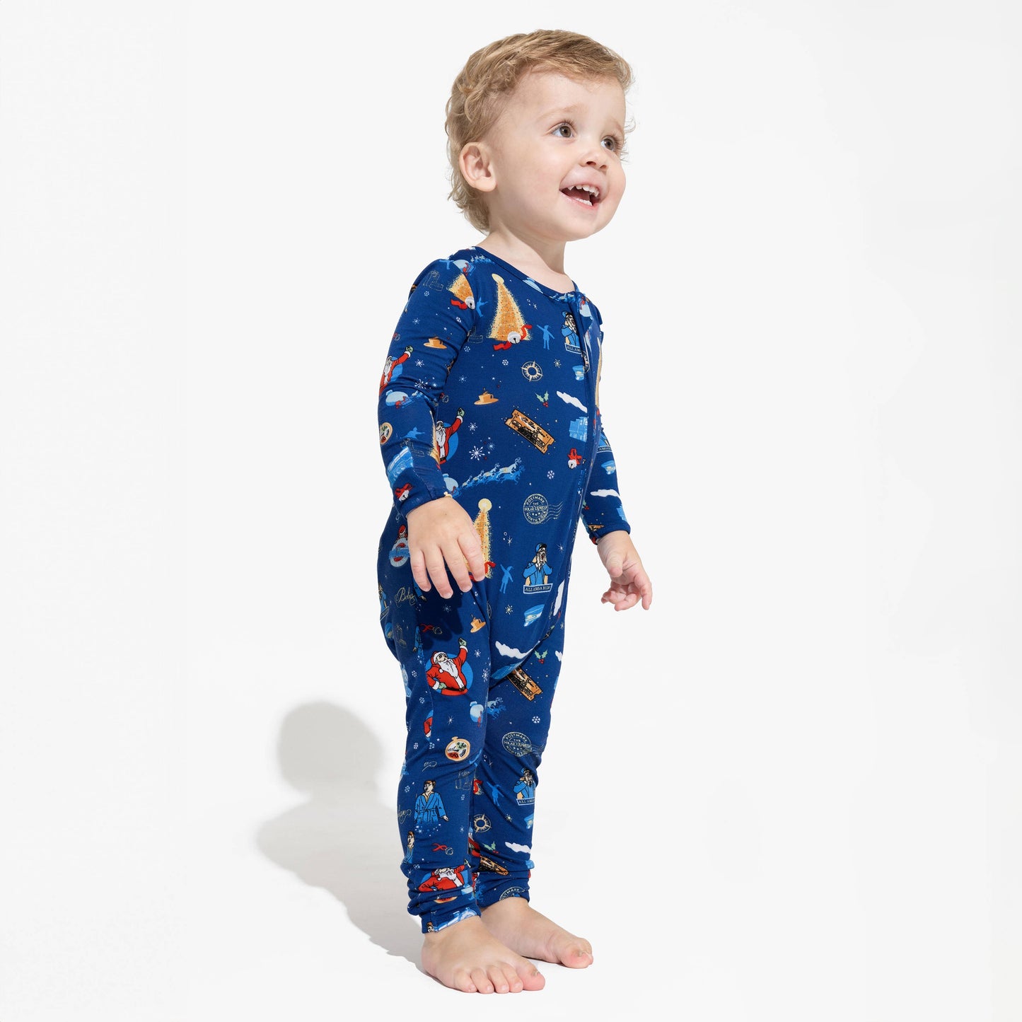The Polar Express Bamboo Convertible Footie: 3-6 Months