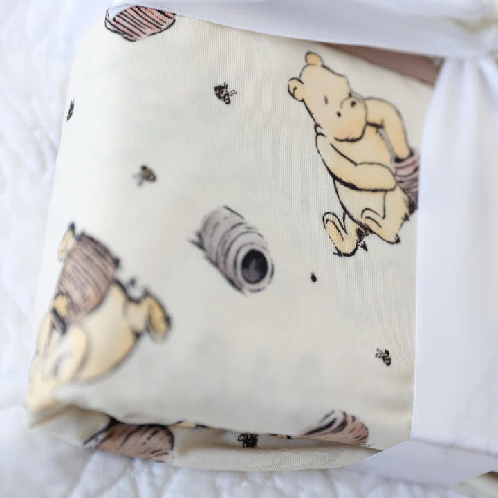 2 Layer Bamboo Blankets 50x50-CLASSIC POOH REVERSIBLE