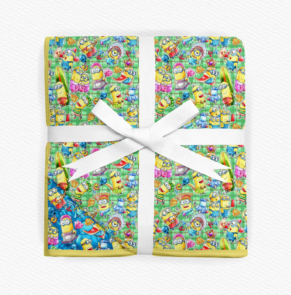 2 Layer Bamboo Blanket- LARGE DOUBLE QUILTED 60X80 -MAGIC MOMENTS DESPICABLE