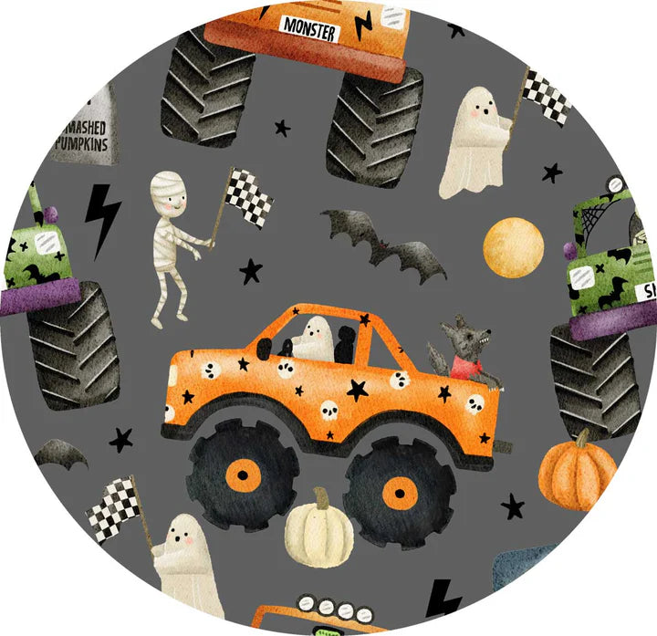 Bamboo (Willow) Long Sleeve Lounge Set- CREEPY CUTE MONSTER JAM