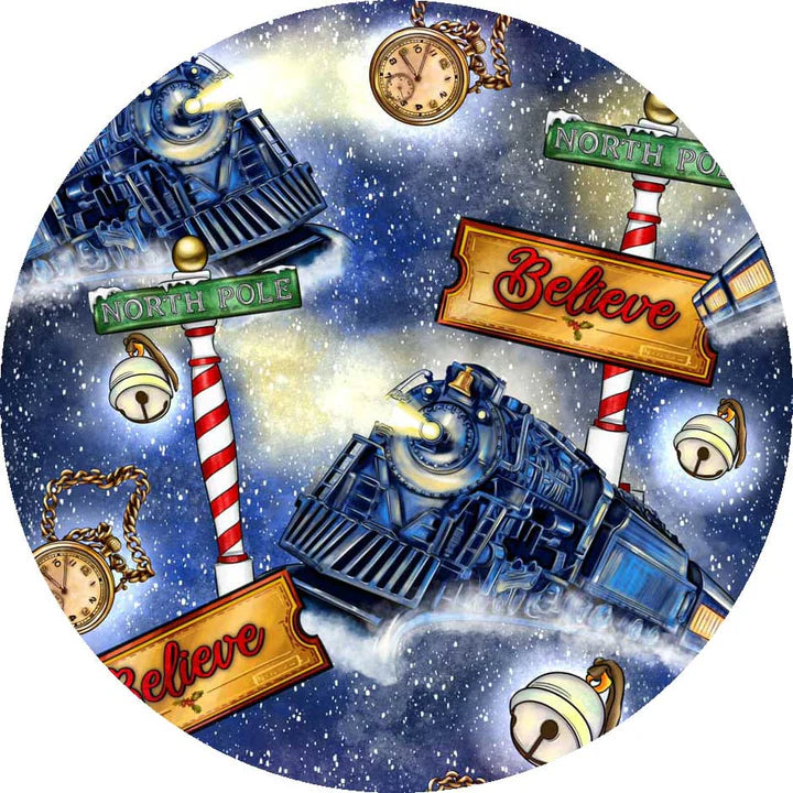 3 Layer Non Quilted Bamboo Blanket 60x80- MERRY & BRIGHT POLAR EXPRESS