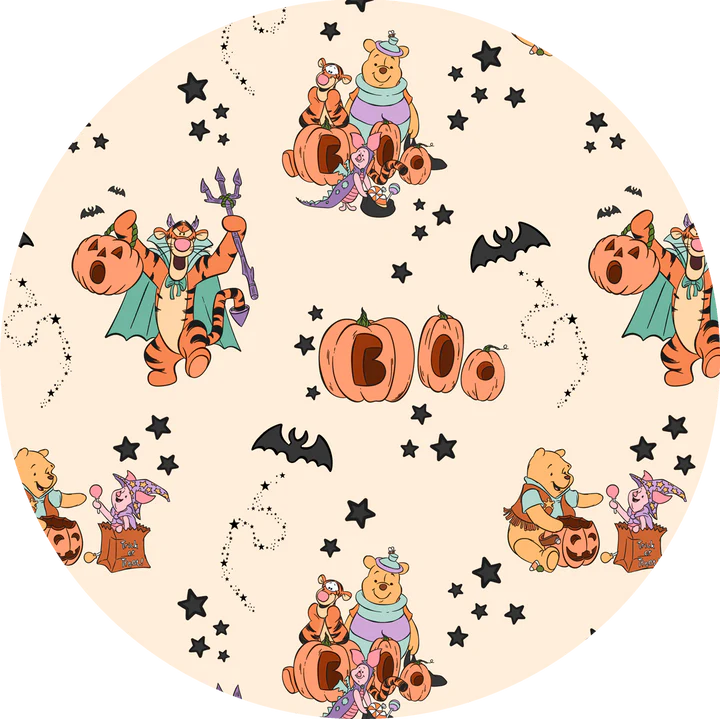3 Layer Non Quilted Bamboo Blanket-MEDIUM 50X65 BOO BASH POOH BOO