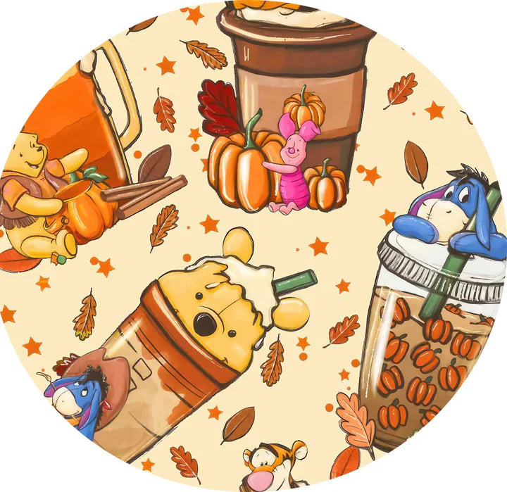 Bamboo Blanket- SMALL 40x40 Non Quilted 2 Layer- POOH BREW