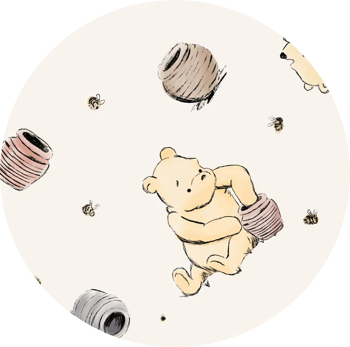 2 Layer Bamboo Blankets 50x50-CLASSIC POOH REVERSIBLE