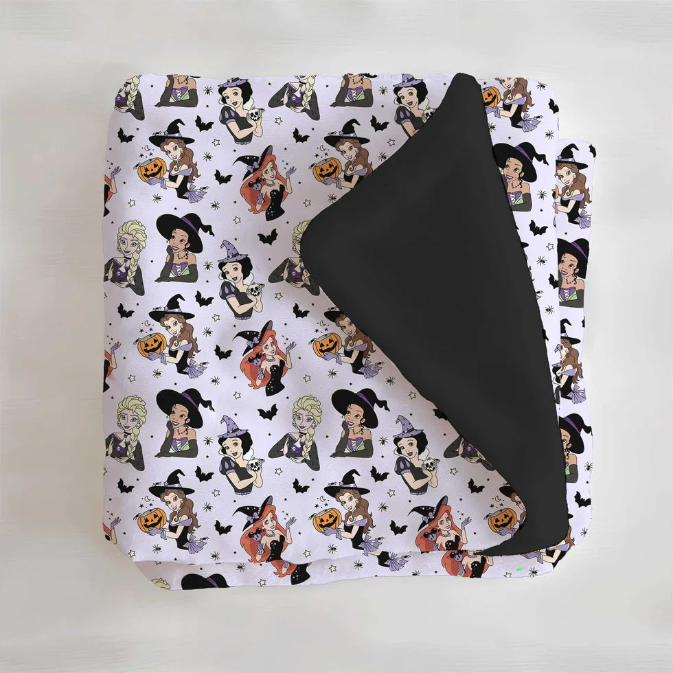 Large Minky Lush Blanket 60x80- BOO BASH WICKED PRINCESS