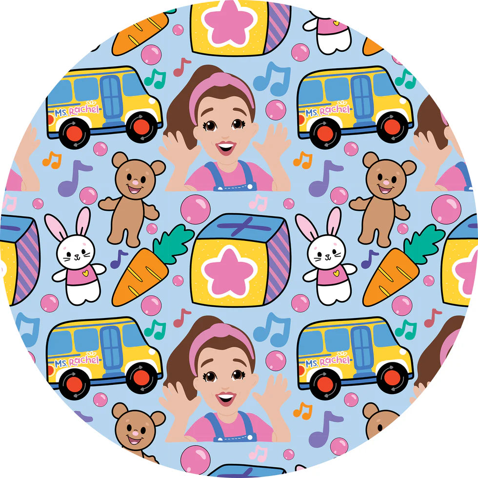 3 Layer Non Quilted Bamboo Blanket-SMALL 40X40 SUNNY DAY SONGS