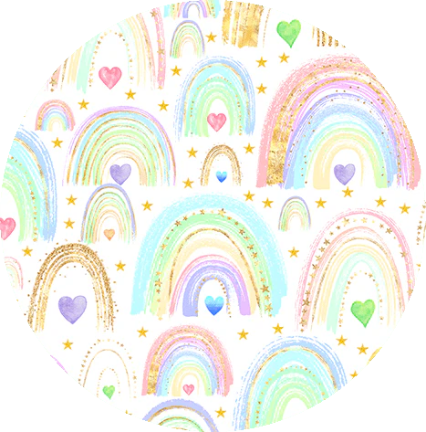 3 Layer Bamboo Blanket- LARGE QUILTED 60X80 -SWEET SUMMER RAINBOW LOVE