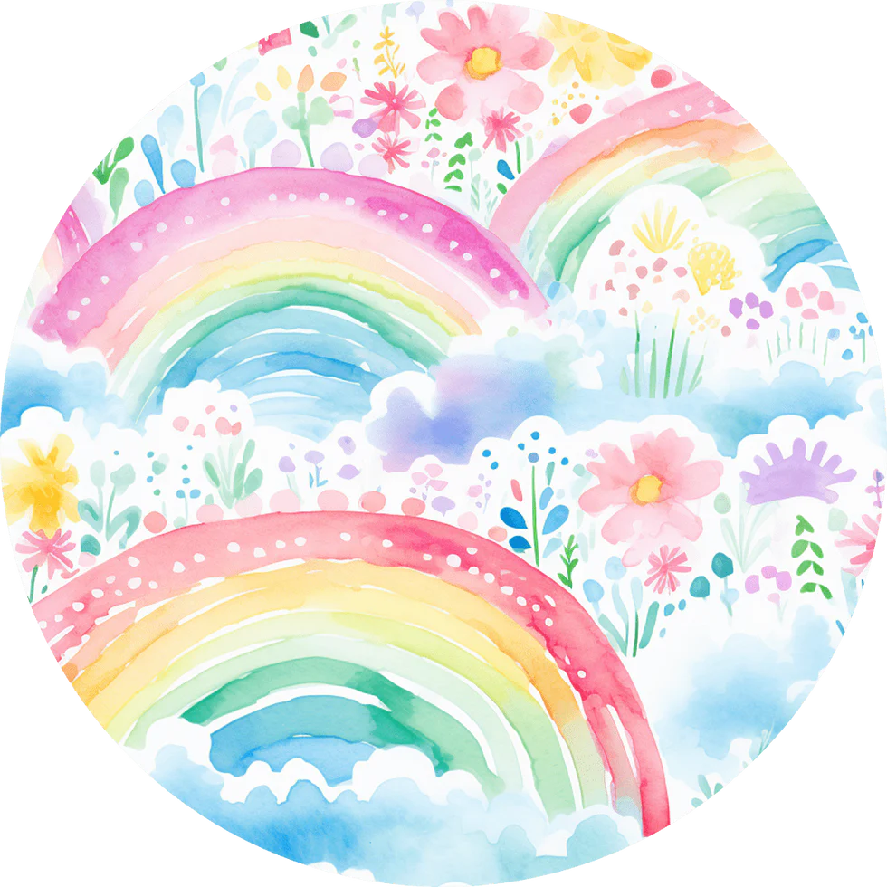 Bamboo (Connor) Zippy Romper- HAPPY SUMMER RAINBOWS