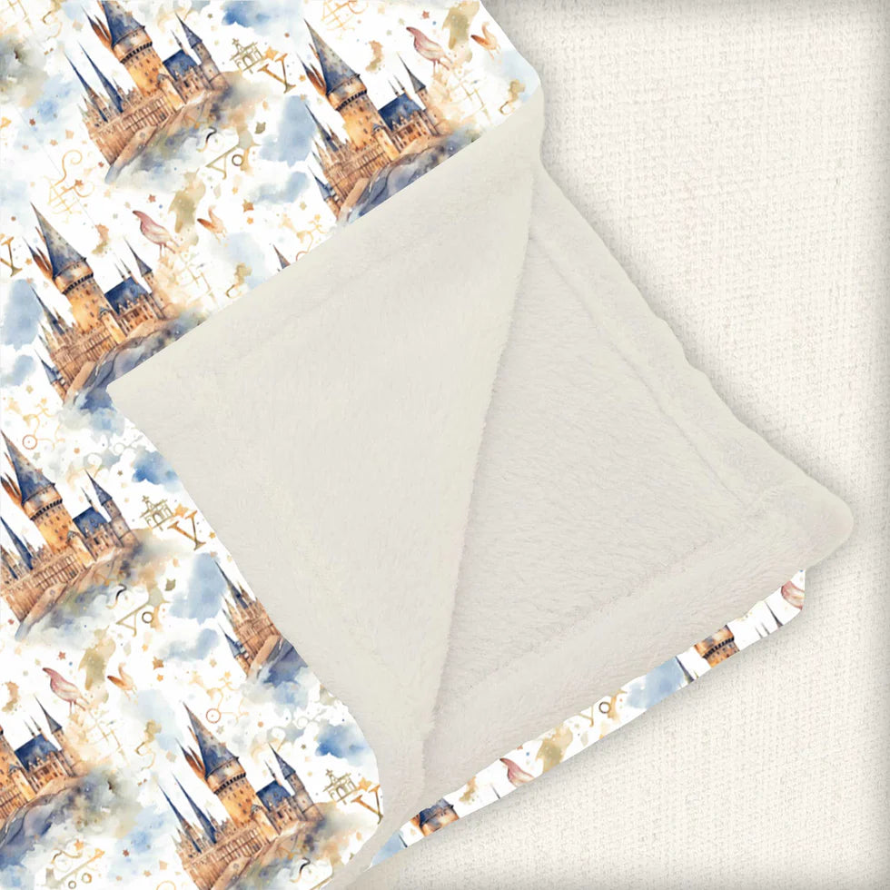 Large Minky Lush Blanket 60x80- WHIMSICAL & WILD SCHOOL OF SPELLS