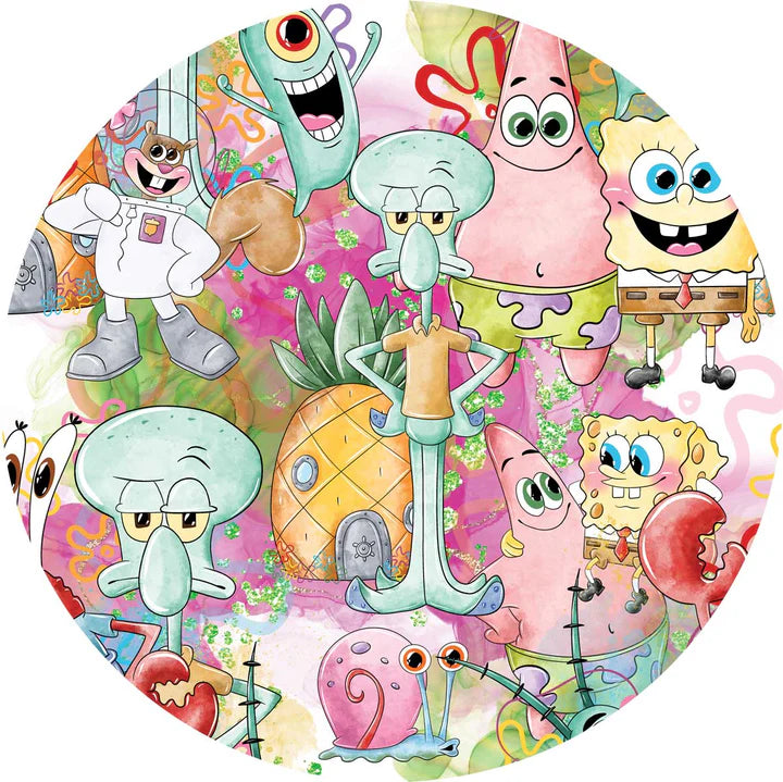 3 Layer Quilted Bamboo Blanket- LARGE 70x90 FLUFFY FRIENDS SPONGEY