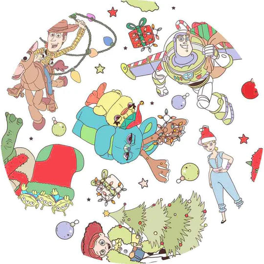 Bamboo (Willow) Long Sleeve Lounge Set- MERRY & BRIGHT HOLIDAY TOYS (TOY STORY)