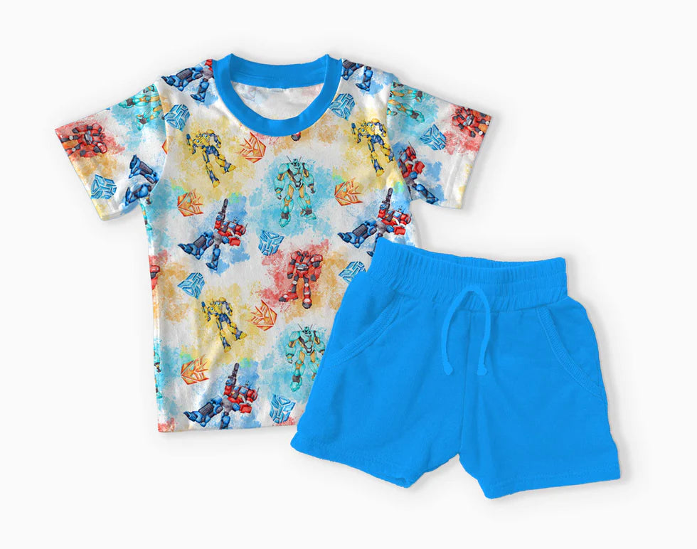 Bamboo Short Sleeve & Short Set (KNOX)- FAV AUTOBOTS