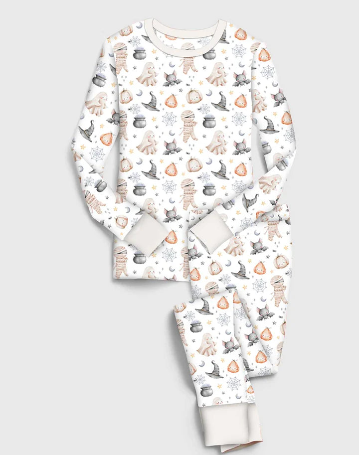 Bamboo (Willow) Long Sleeve Lounge Set- CREEPY CUTE TRICKY TREATS