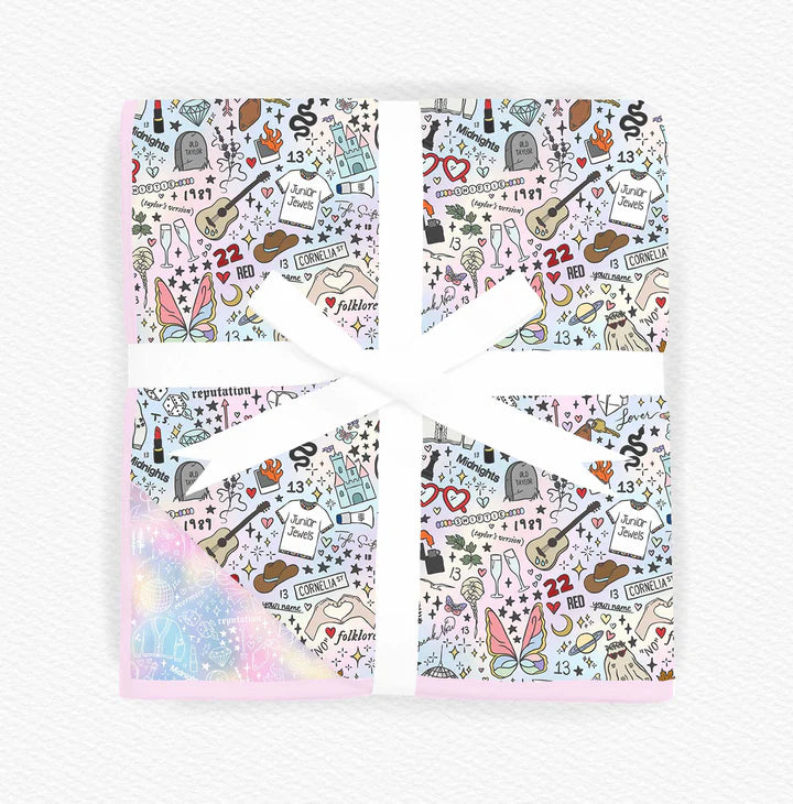 2 Layer Ruffled Bamboo Blanket 50x50- GIFTS GALORE ON TOUR