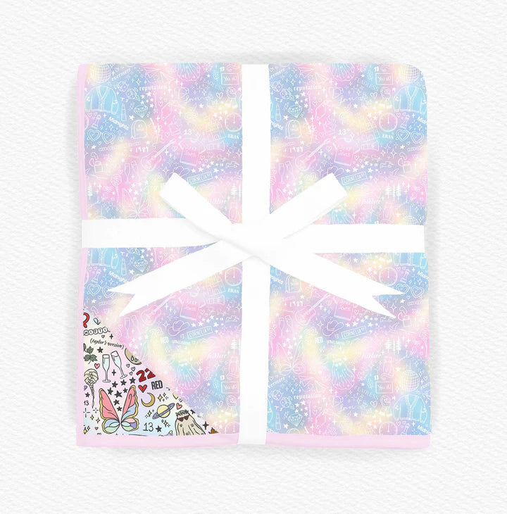 2 Layer Ruffled Bamboo Blanket 50x50- GIFTS GALORE ON TOUR