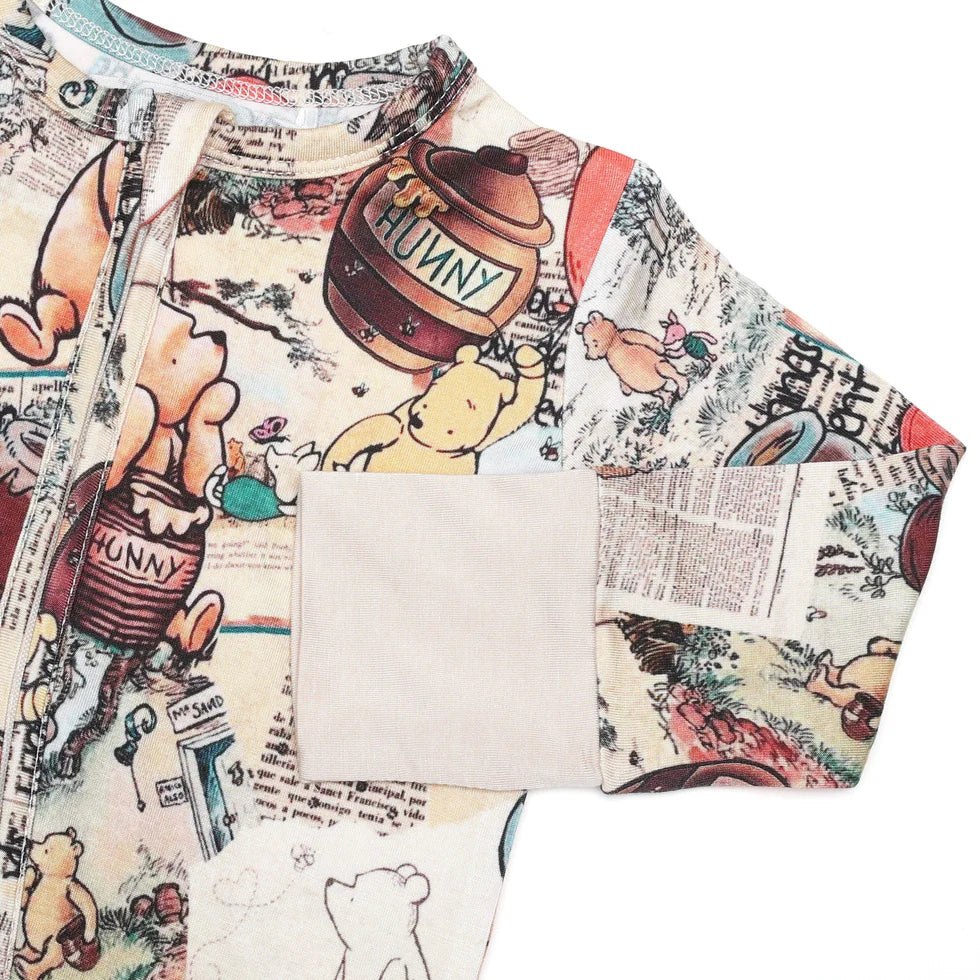 Bamboo (Connor) Zippy Romper- VINTAGE TALES WINNIE THE POOH