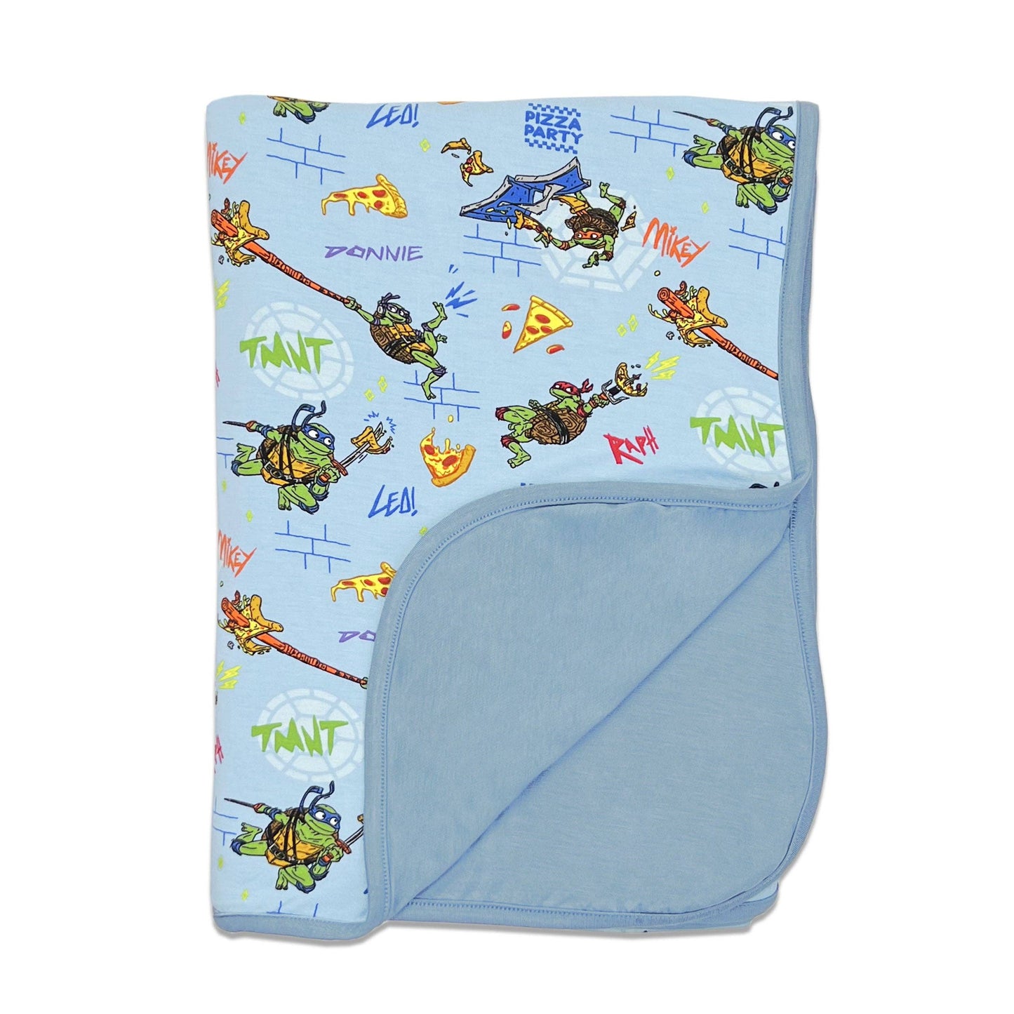 Teenage Mutant Ninja Turtles Pizza Bamboo Blanket: 45 x 60 in