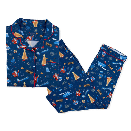 The Polar Express Bamboo Men's Pajama Set: XL