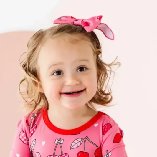 Cherry Clip Bow: One Size