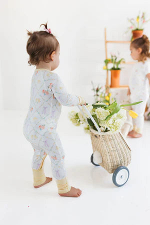 In My Jammers Zipper Romper- PEEP & PETAL