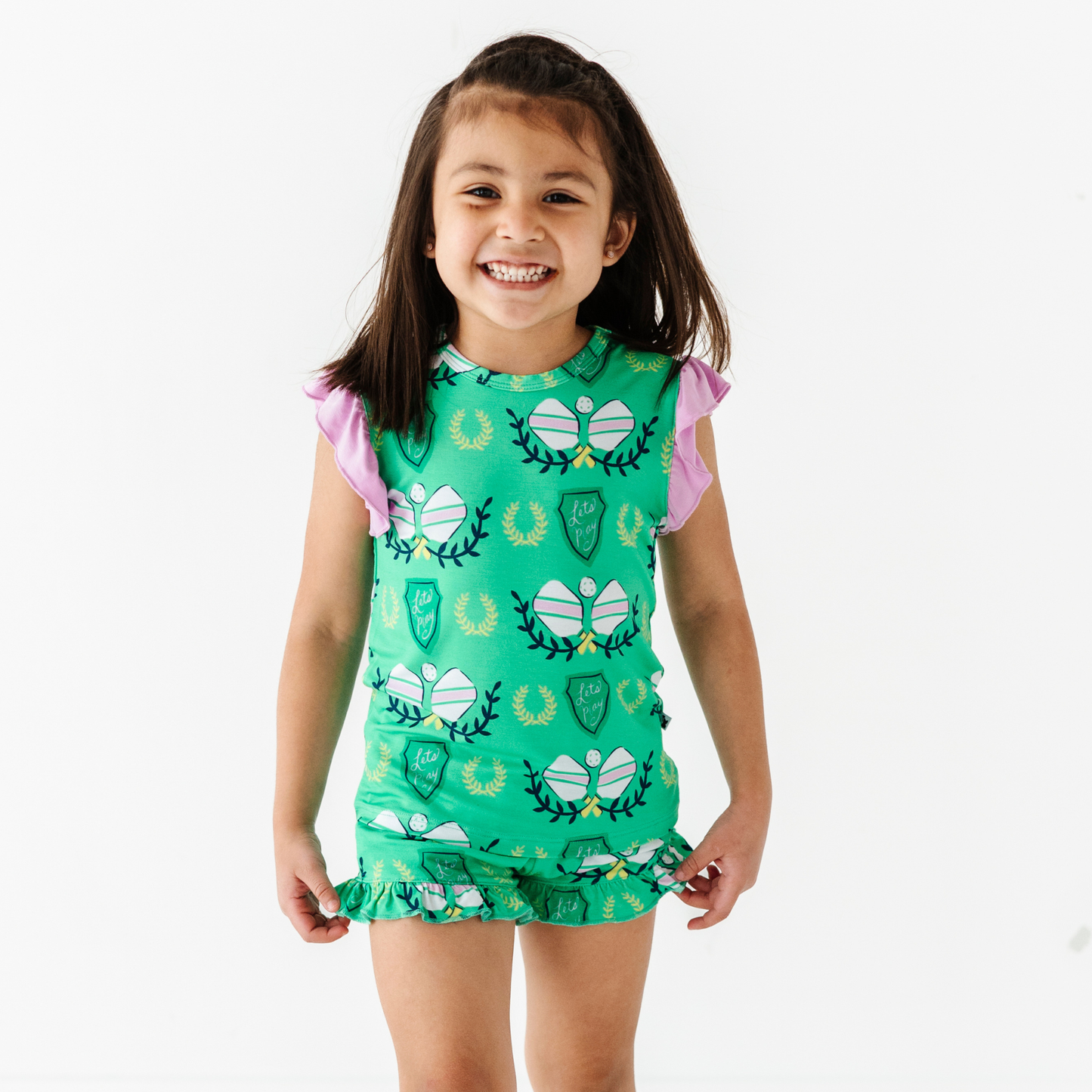 In a Pickle(ball) Short Set Toddler/Kids: 5/6T