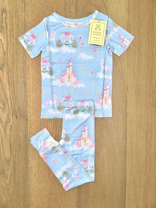 Bamboo (Kennedy) Short Sleeve Pant Lounge Set- DAY DREAMS DREAM ON