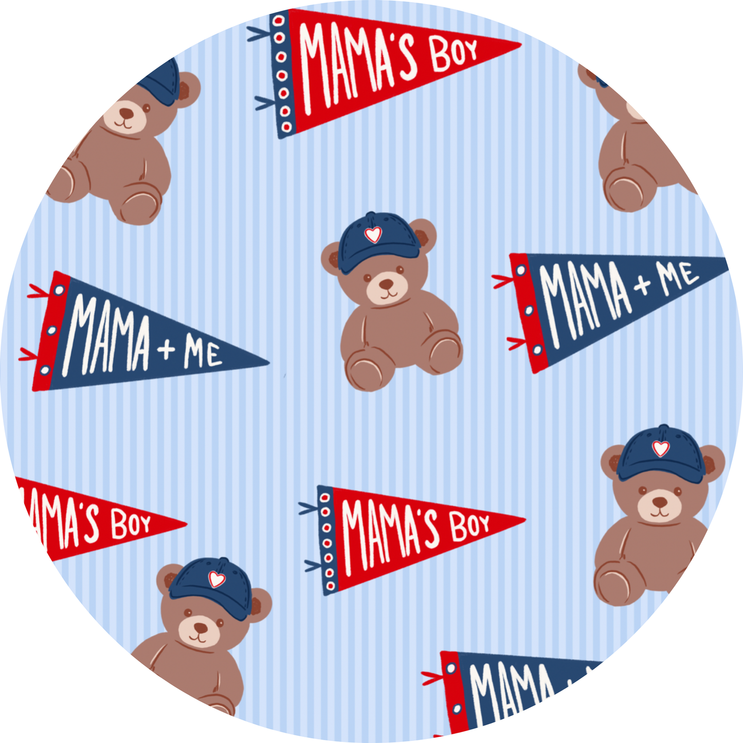 Team Mama's Boy Valentine Kids Pajamas