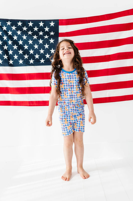 Yankee Doodle Doggie Kids Short Pajamas