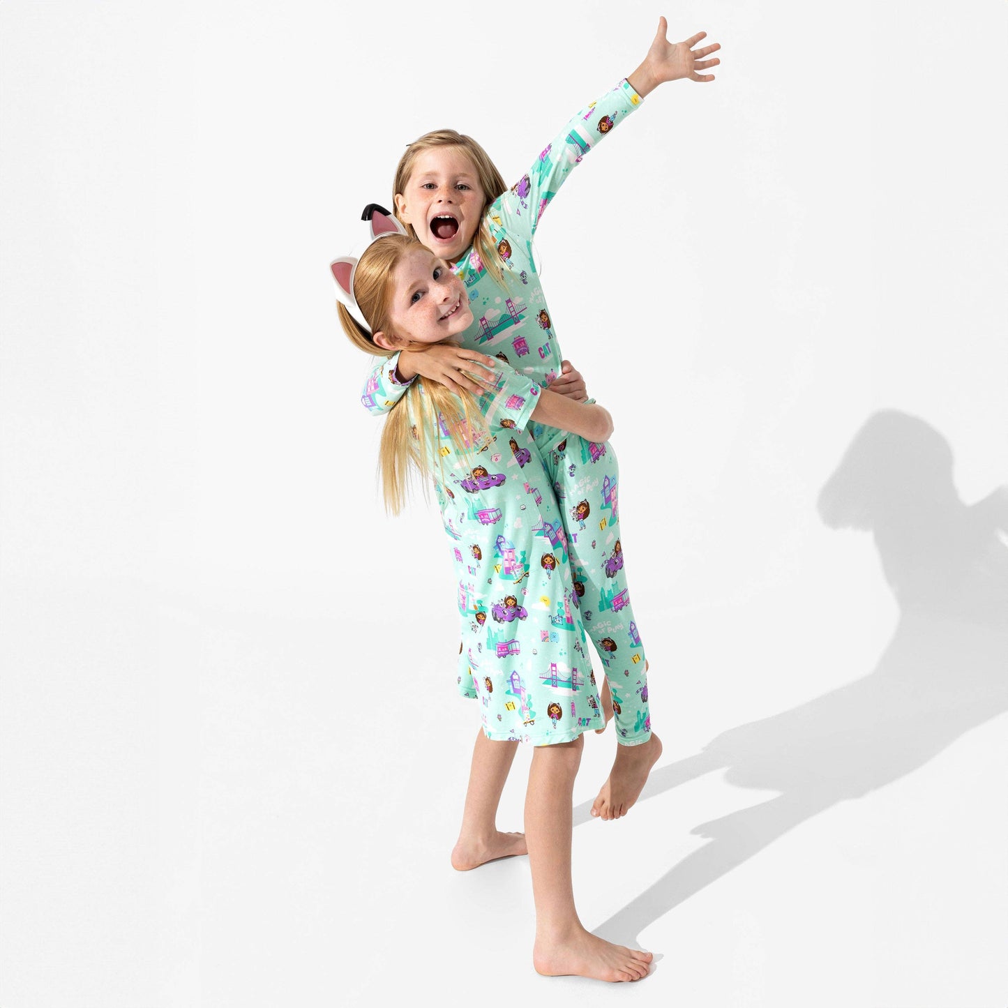 Gabby's Dollhouse: Cat Francisco Bamboo Kids Pajamas: 9/10Y