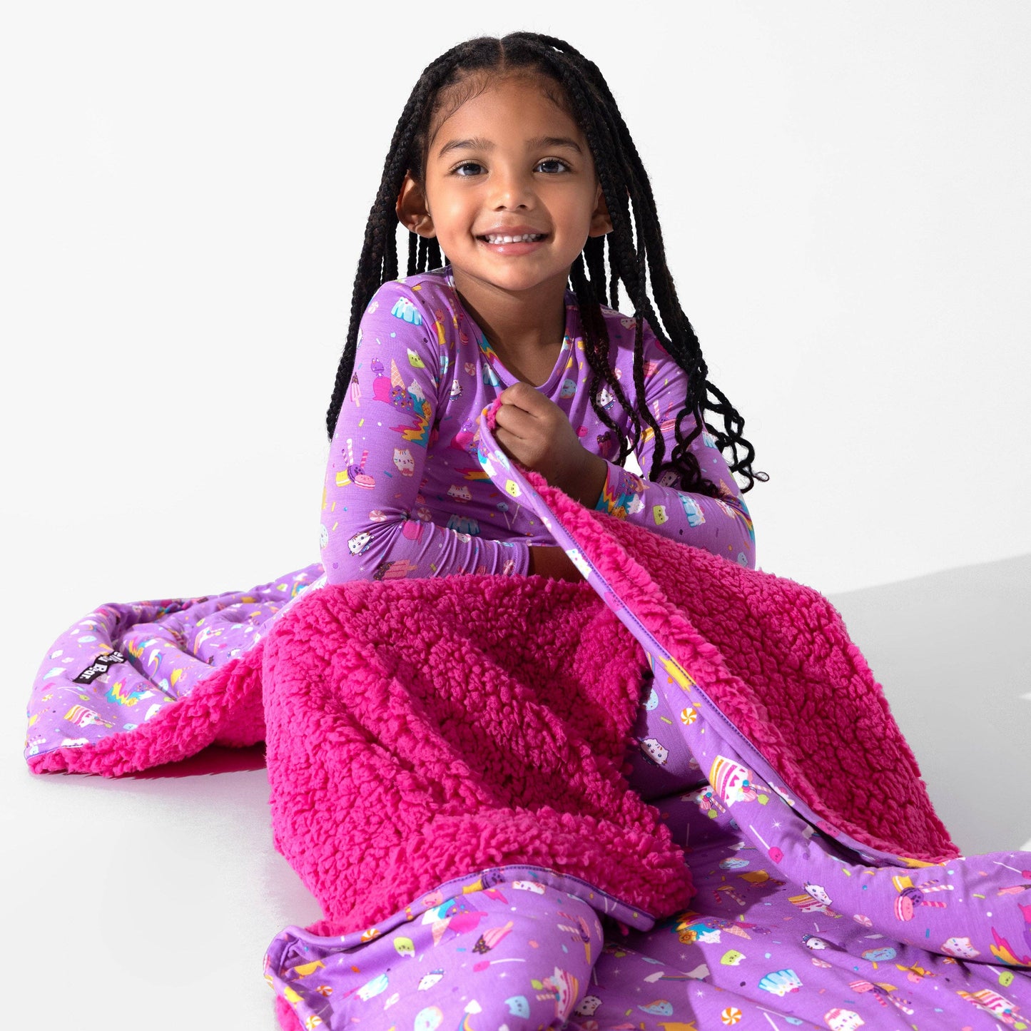 Gabby's Dollhouse: Sweet Treats Bamboo Sherpa Blanket: 45 x 60 in