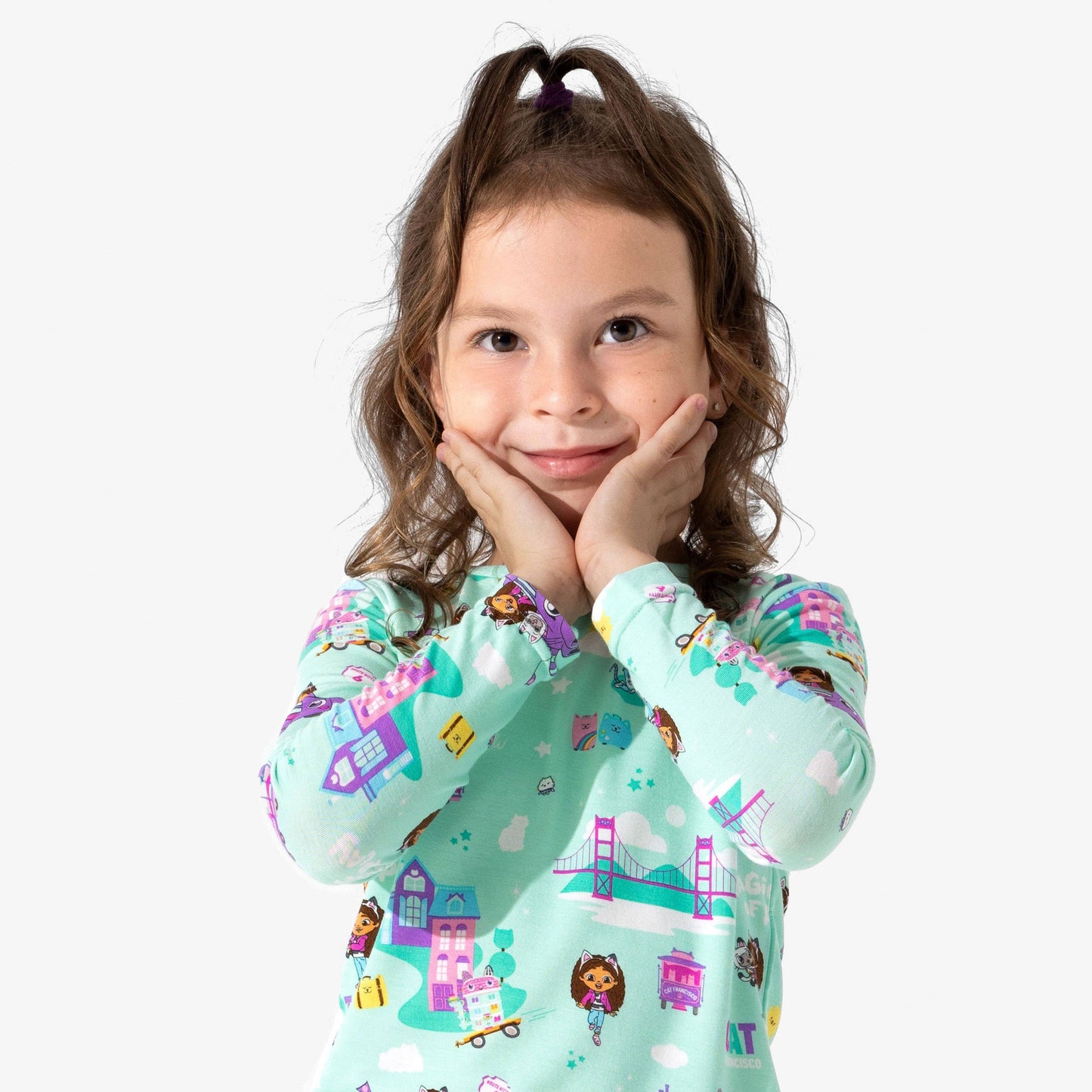 Gabby's Dollhouse: Cat Francisco Bamboo Kids Pajamas: 9/10Y