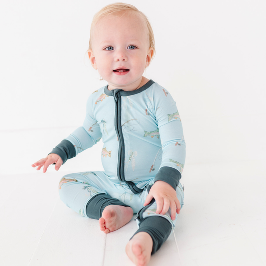 All About That Bass Convertible Footies: Newborn