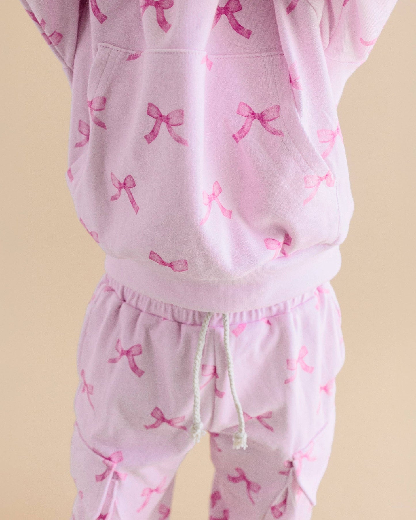 Cargo Baby & Kids Jogger Set | Pink Bows: 2T