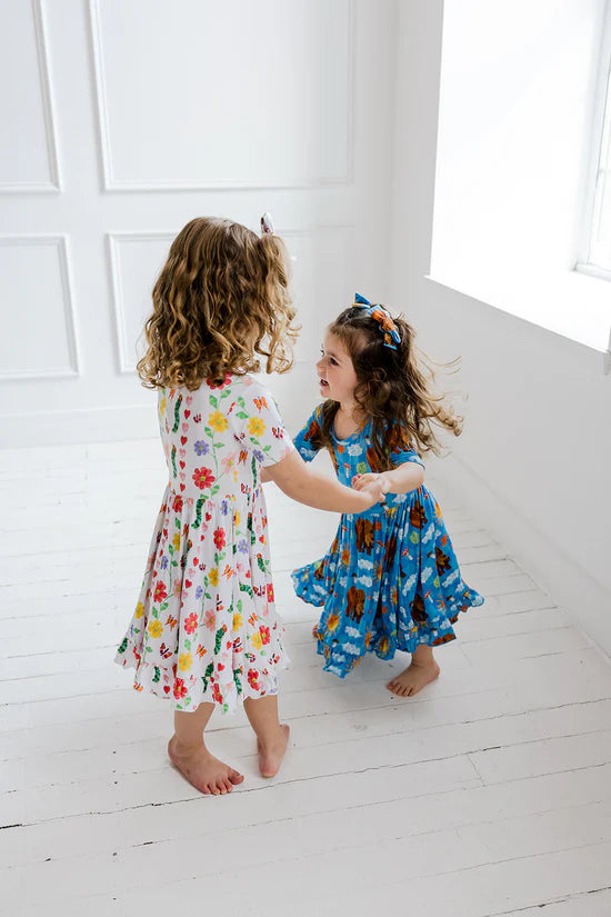 Dream Ruffle Dress- ERIC CARLE LOVEBUG BLOOMS