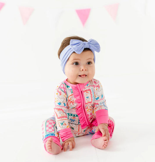 Bamboo Ruffle Convertible Romper- GILLY GOOSE