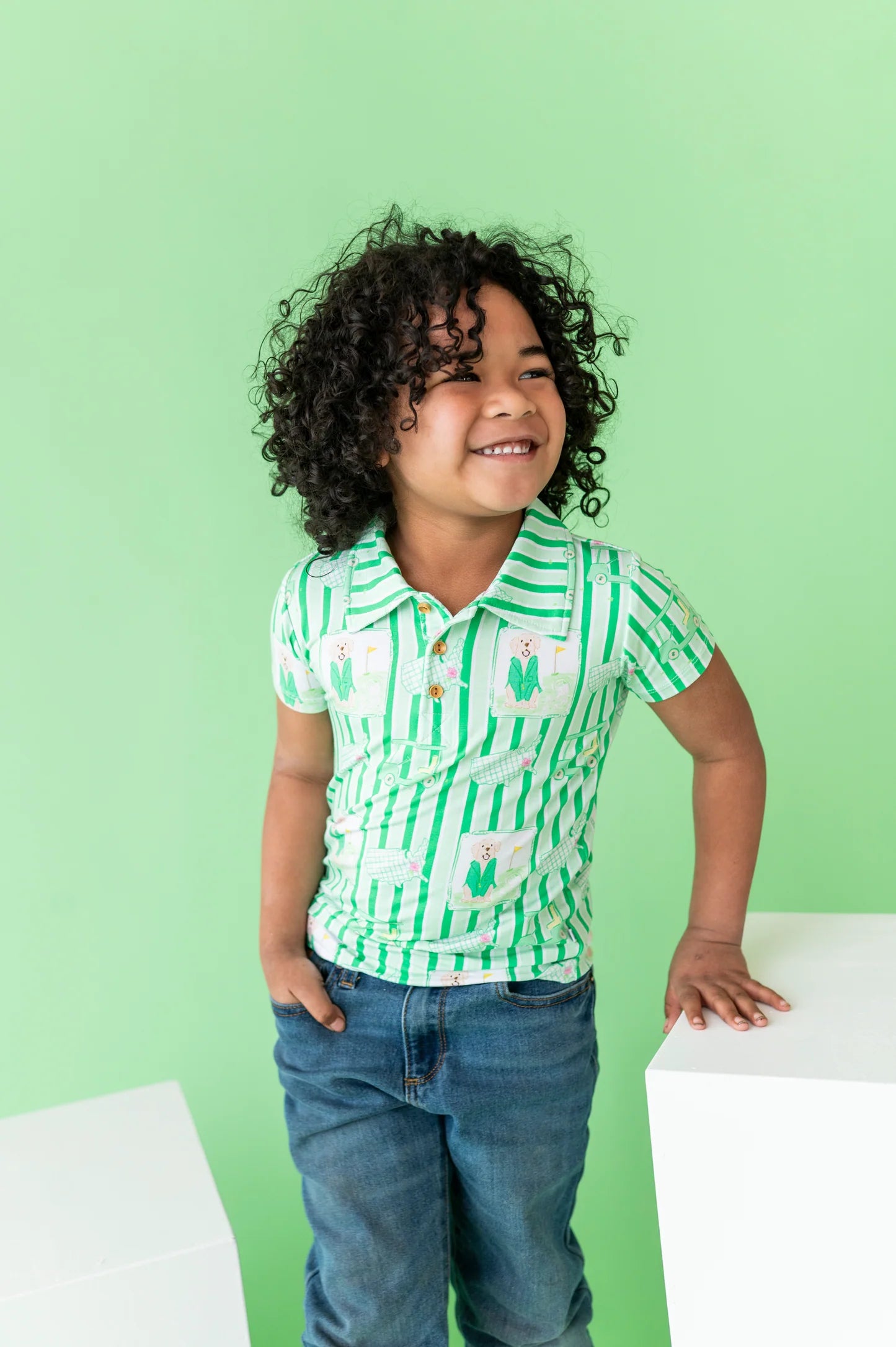 Kids Polo- IT'S A MASTERS-PIECE GREEN