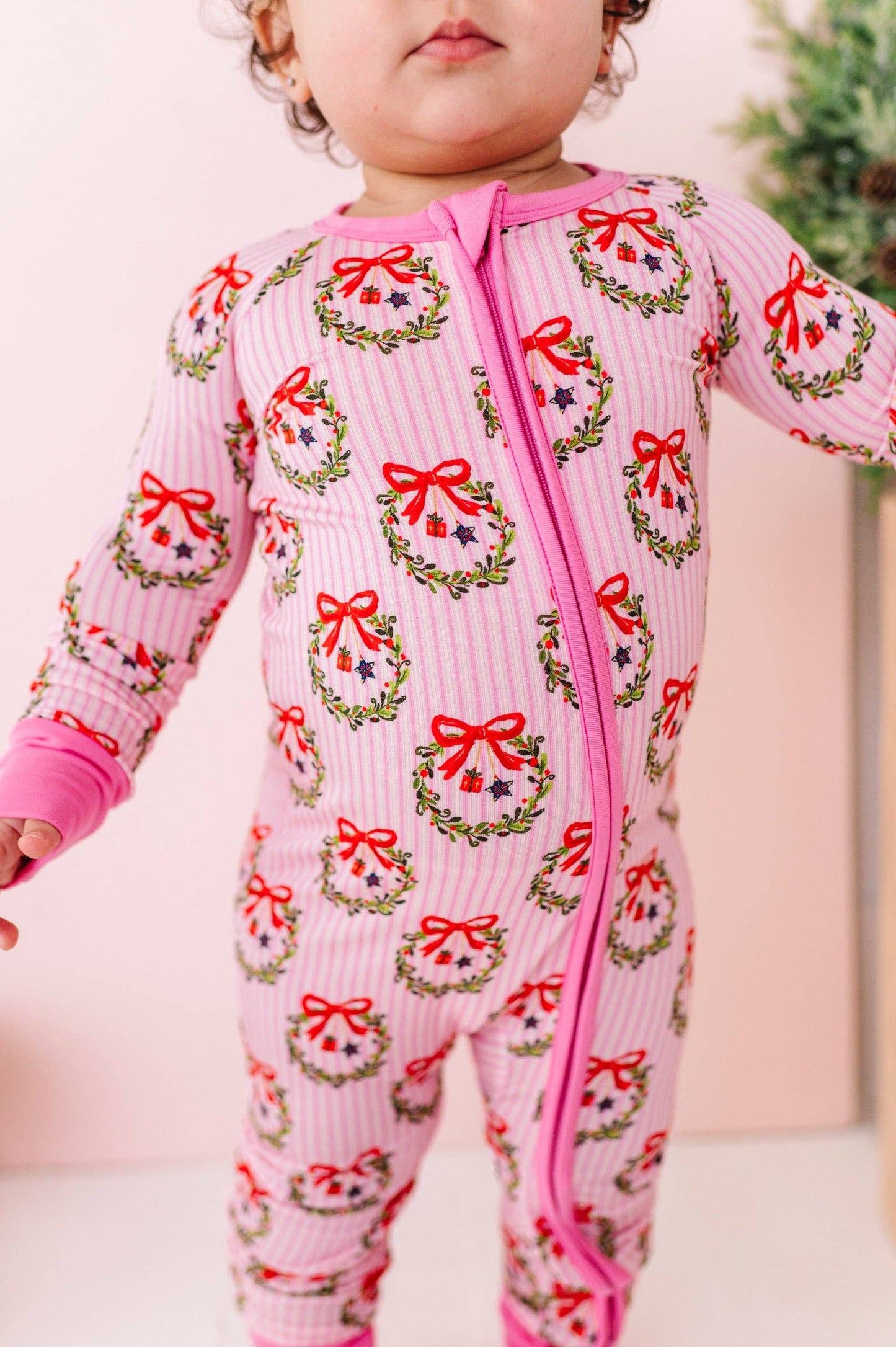 Sparkle & Spruce Convertible Footies: 0-3 Months