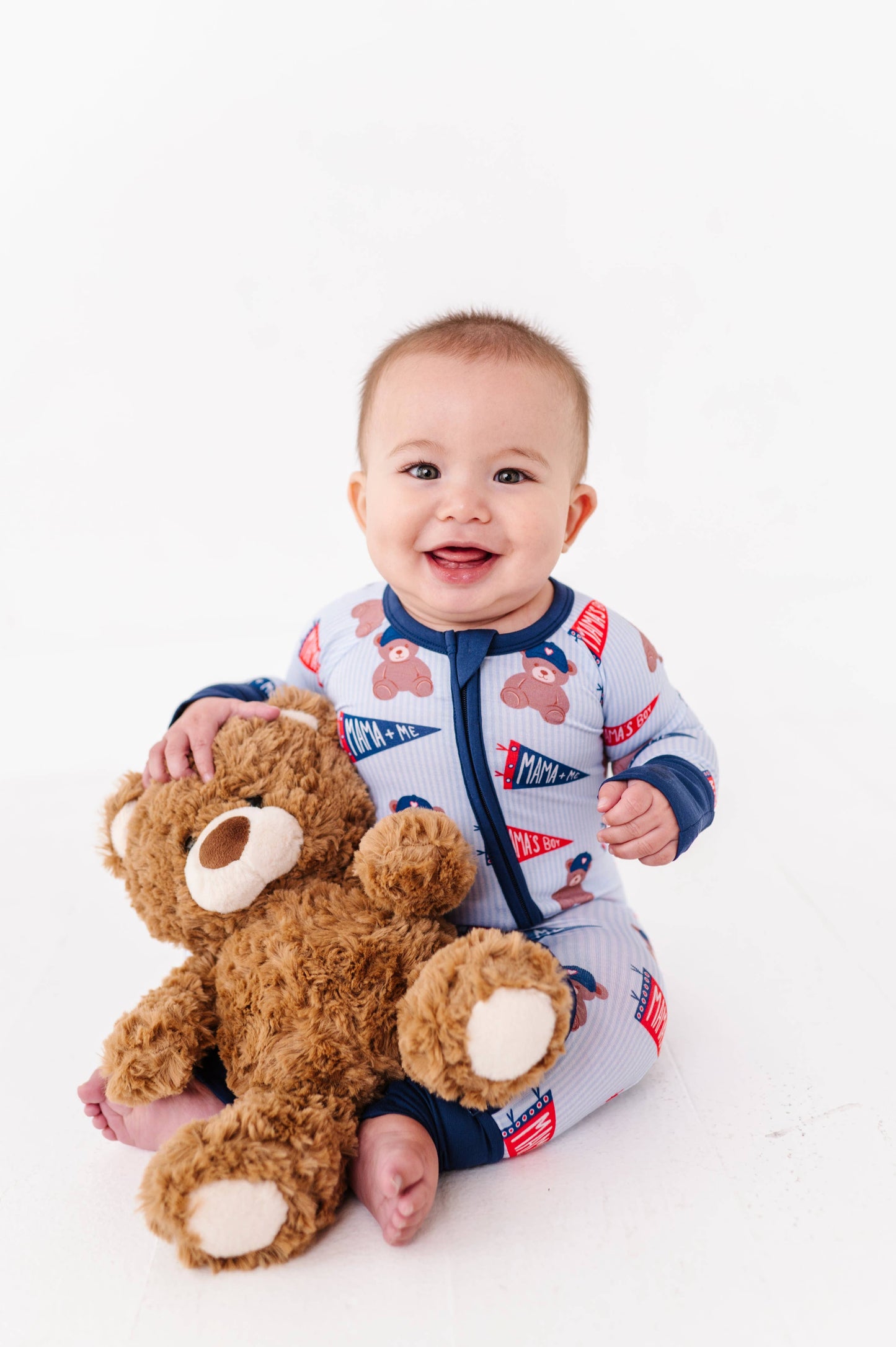 Team Mama Valentines Convertible Footies: Newborn
