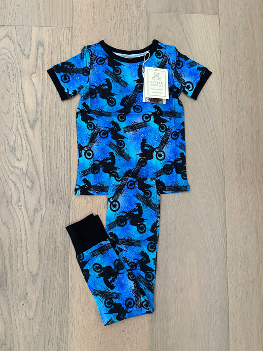 Bamboo (Kennedy) Short Sleeve Pant Lounge Set- WHIMSICAL & WILD MOTOCROSS