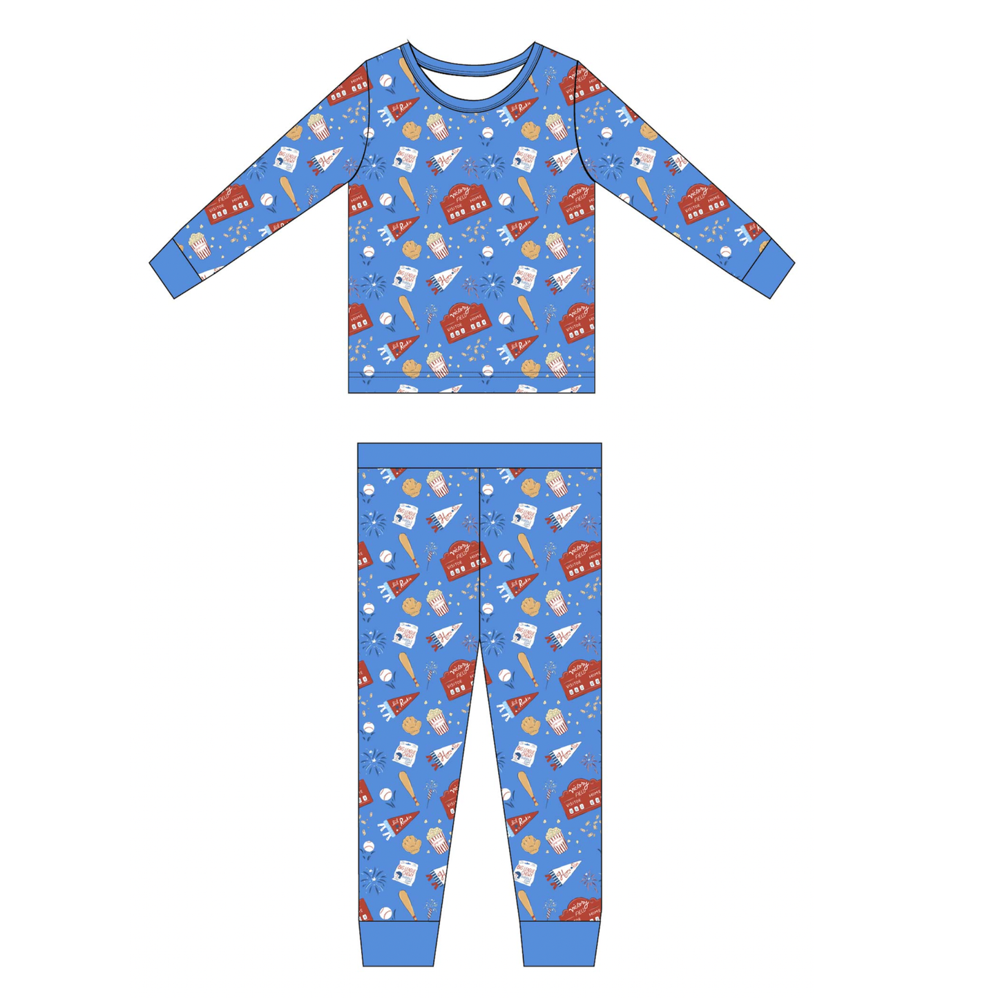 Scoreboard Baseball Toddler/Big Kid Pajamas: 4T