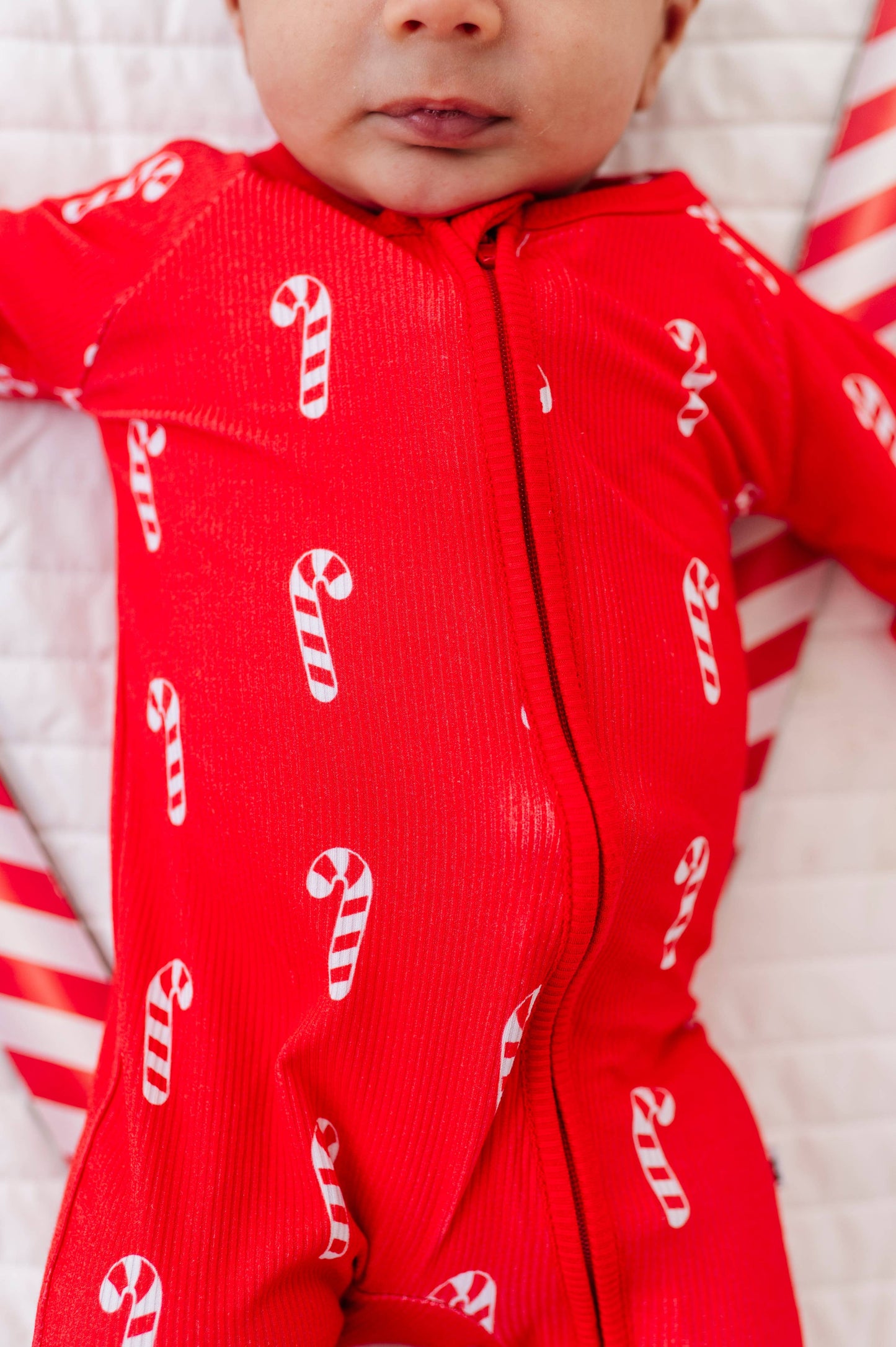 Sweet & Stripey Ribbed Convertible Footies