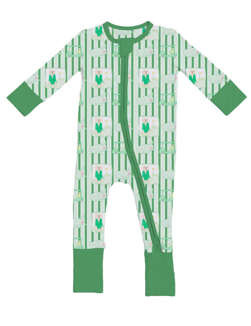Convertible Footies- IT'S A MASTERS-PIECE GREEN