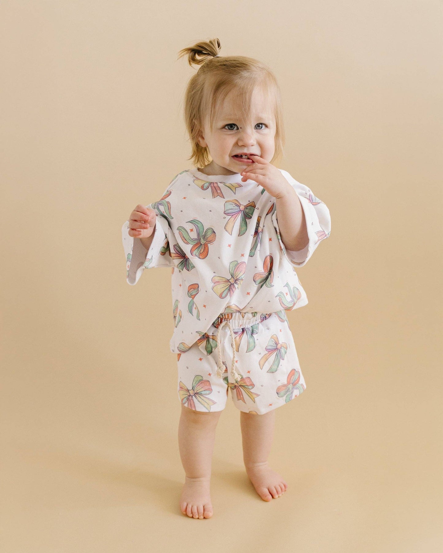 Baby & Kids Shorts Set | Happy Bows: 5T