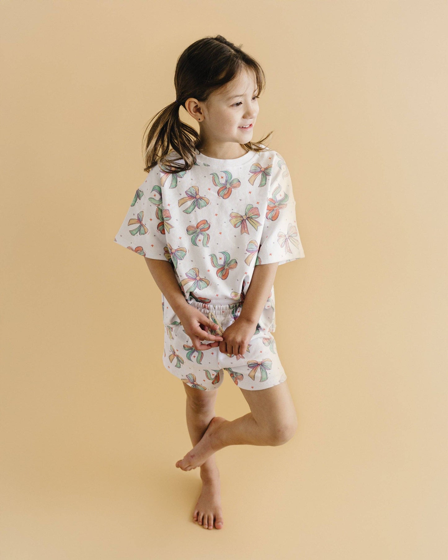 Baby & Kids Shorts Set | Happy Bows: 2T