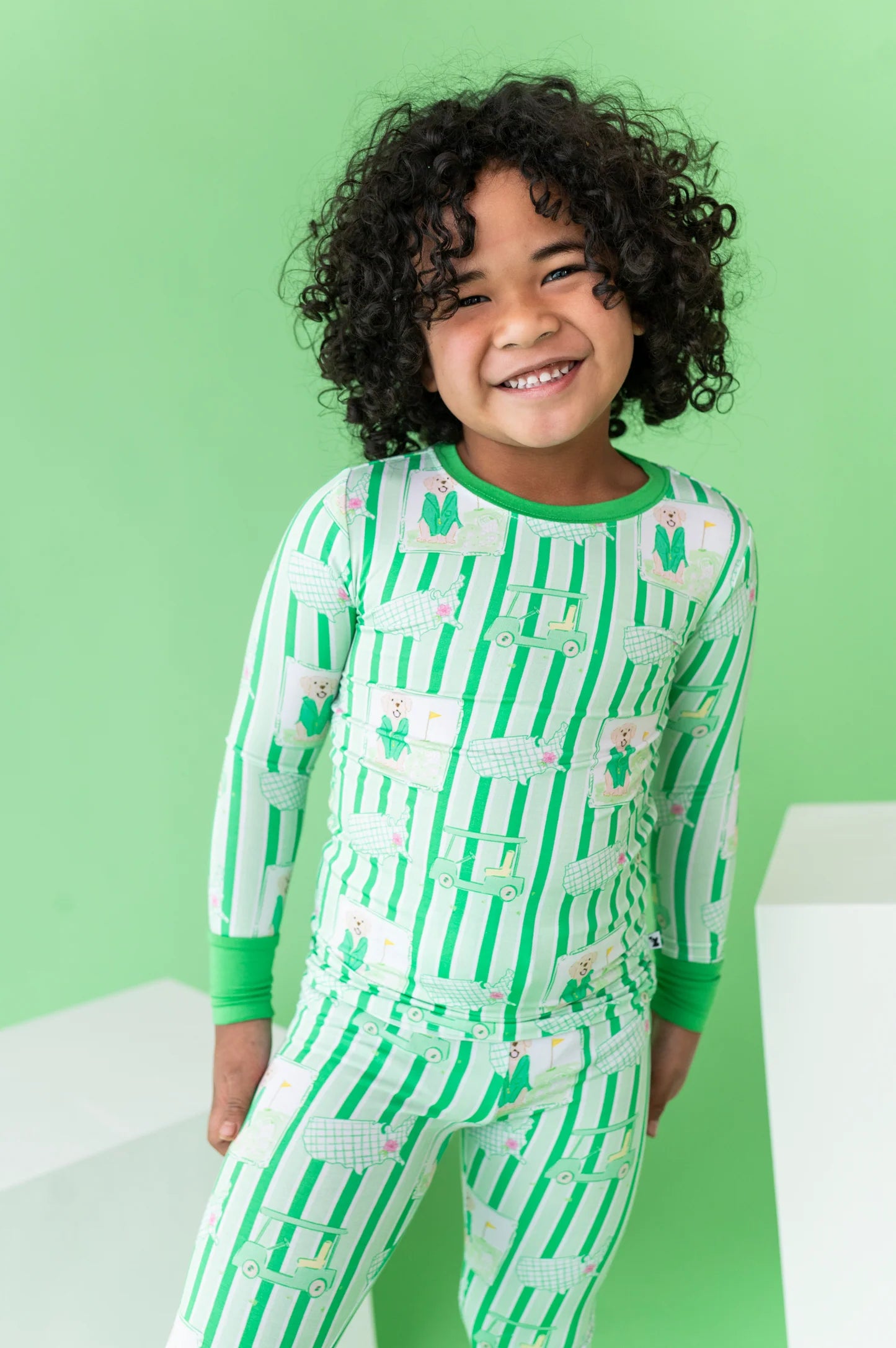 Kids Pajamas- IT'S A MASTERS-PIECE GREEN