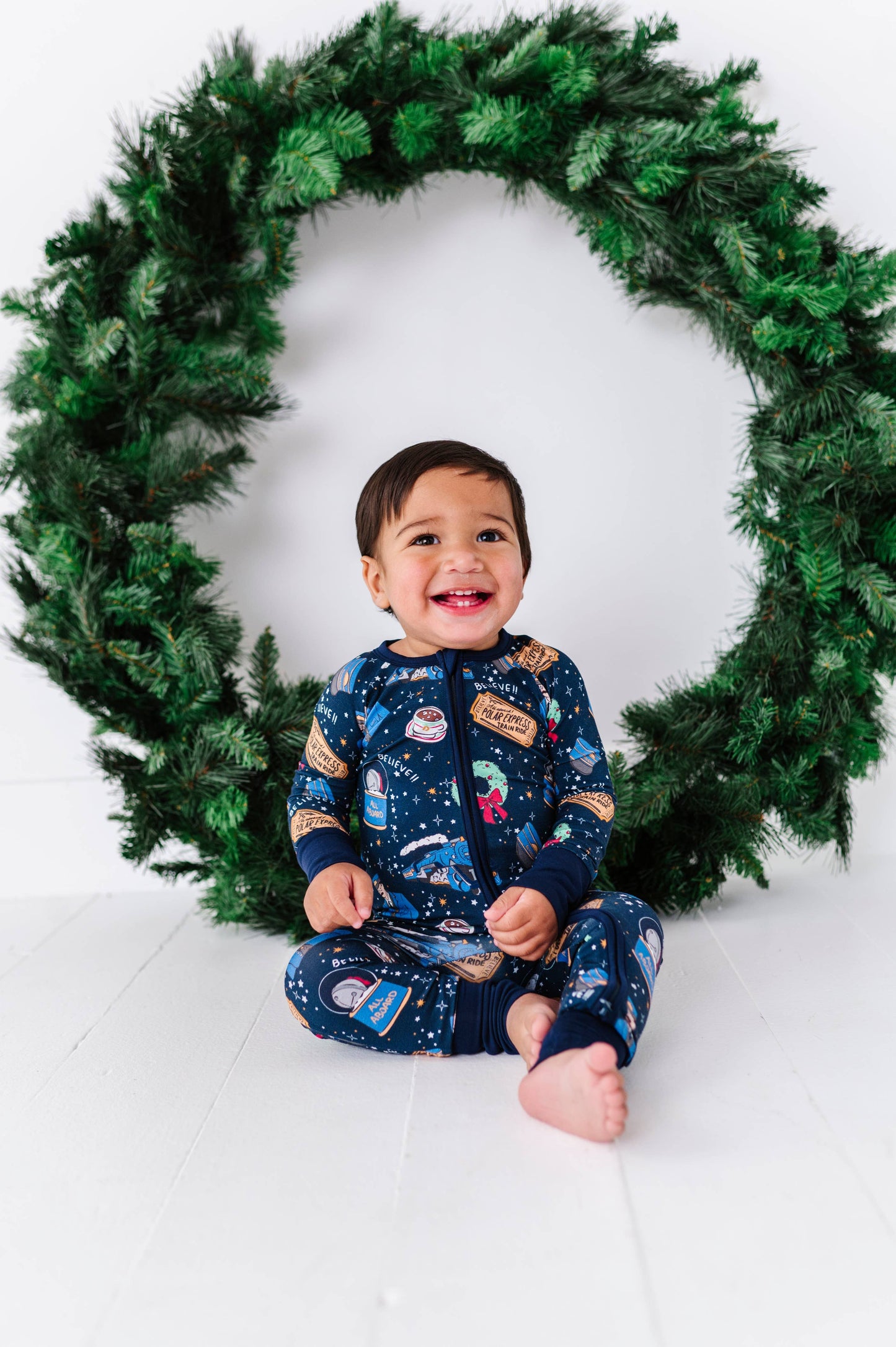 Hot Cocoa Express Convertible Footies: 18-24 Months