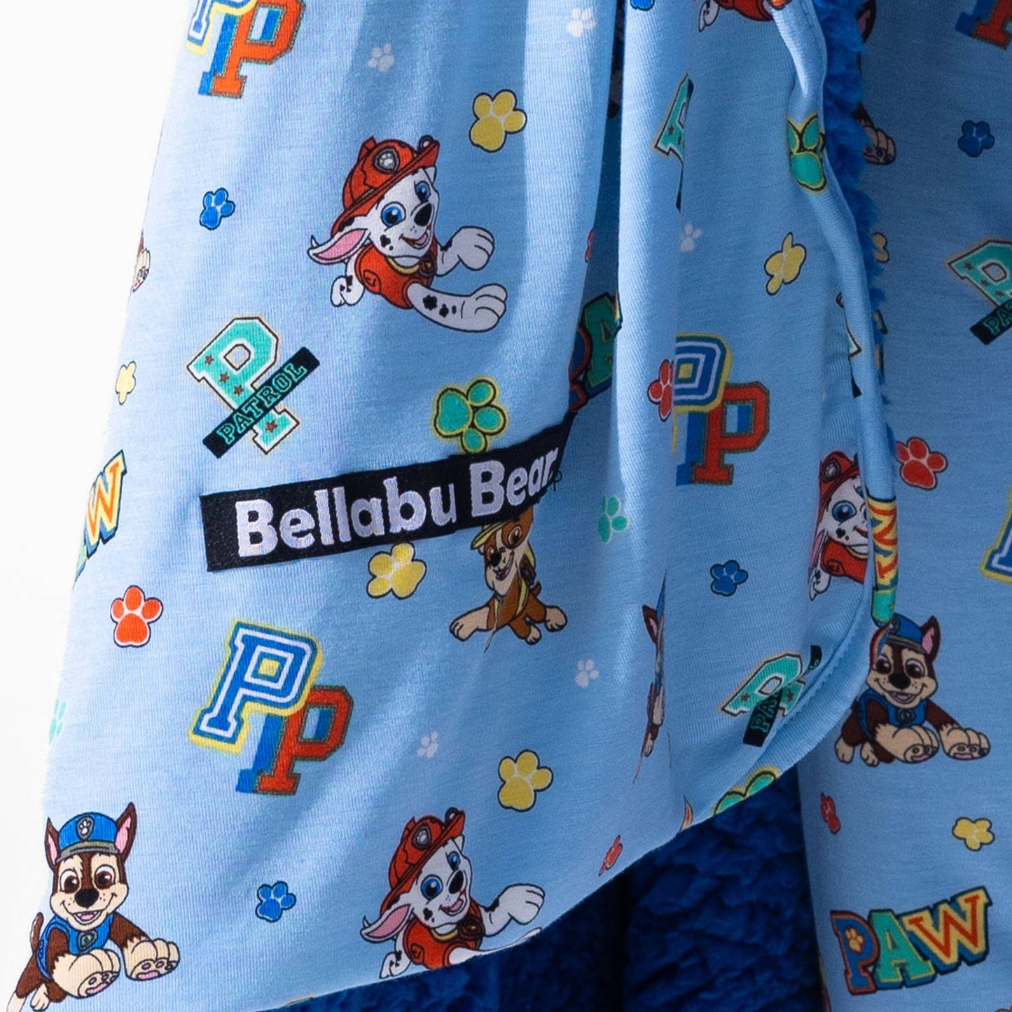 PAW Patrol: Varsity Blue Bamboo Sherpa Blanket: 45 x 60 in